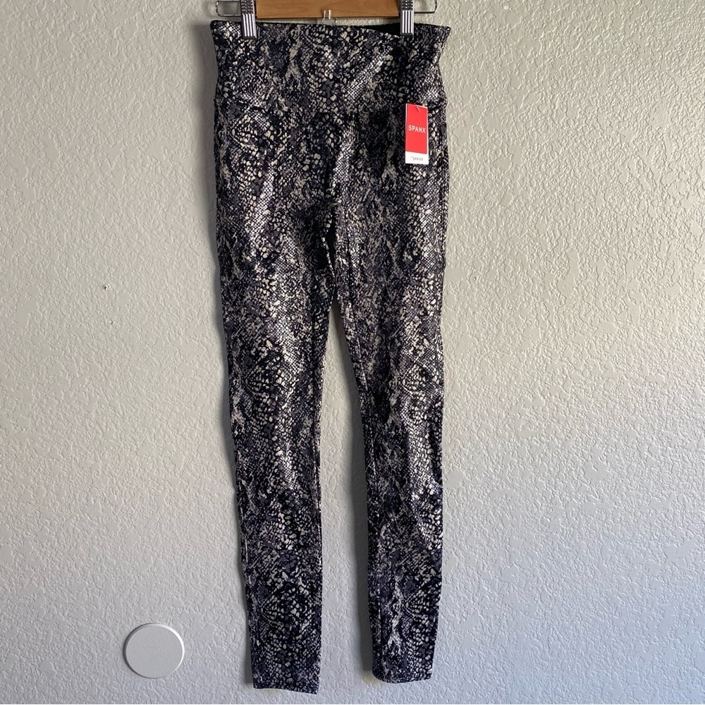 Spanx Faux Leather Snake Shine Leggings